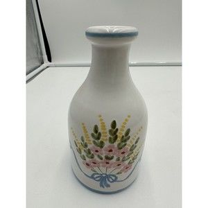 Ceramic Bottles Base colorful floral by Bentson-West Designs, ITALY 6.5”